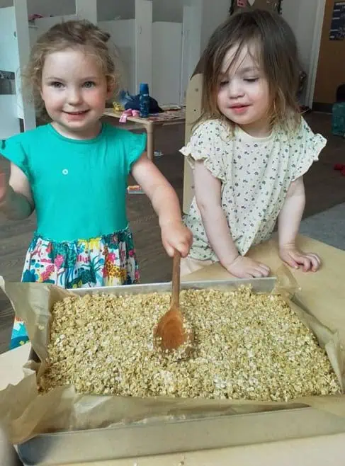 Monkey Puzzle Marleigh Baking Flapjacks