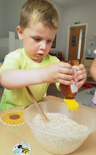 Monkey Puzzle Marleigh Baking Flapjacks