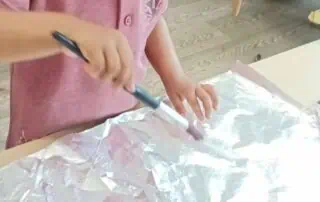 Painting with children